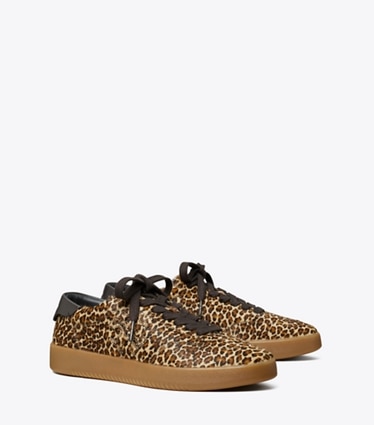 Tory Burch designer sneakers Phoenix Sneaker in LEOPARD MULTI / LEOPARD MULTI angle