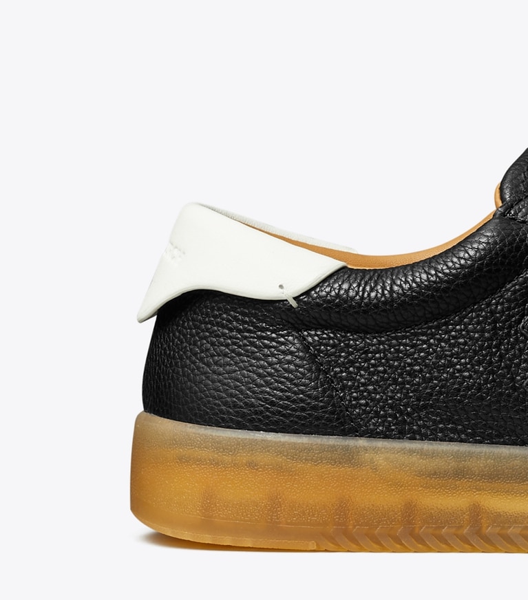Tory Burch designer sneakers Phoenix Sneaker in PERFECT BLACK / WHITE / WHITE angle