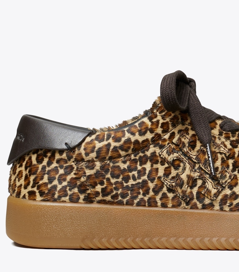 Tory Burch designer sneakers Phoenix Sneaker in LEOPARD MULTI / LEOPARD MULTI angle