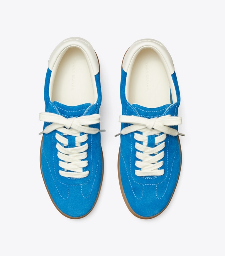 Tory Burch designer sneakers Phoenix Sneaker in BLUE AZURE / BLUE AZURE / WHITE angle