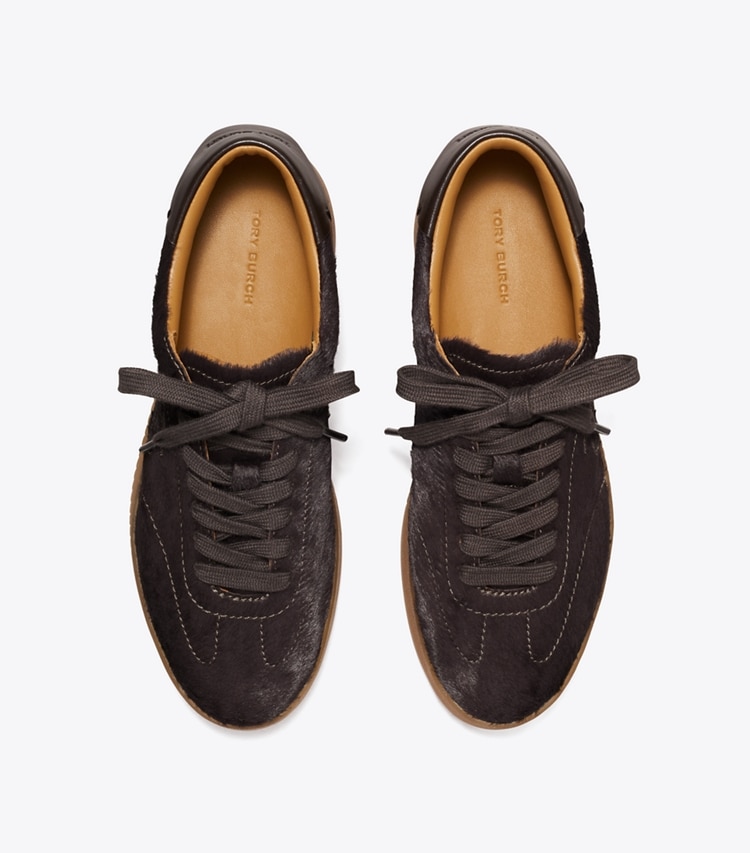 Tory Burch designer sneakers Phoenix Sneaker in COCOA / COCOA overhead