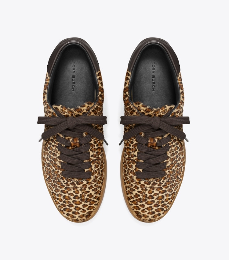 Tory Burch designer sneakers Phoenix Sneaker in LEOPARD MULTI / LEOPARD MULTI overhead