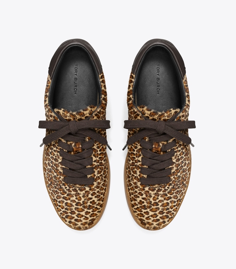 Tory Burch designer sneakers Phoenix Sneaker in LEOPARD MULTI / LEOPARD MULTI angle