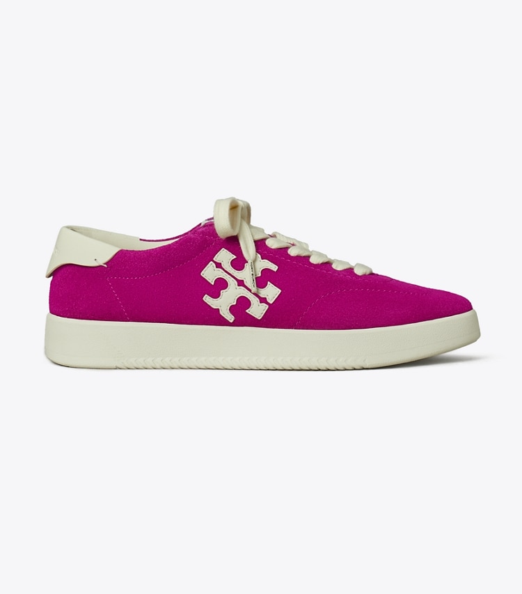 Tory Burch designer sneakers Phoenix Sneaker in FUSCHIA SPARK / CREAM side