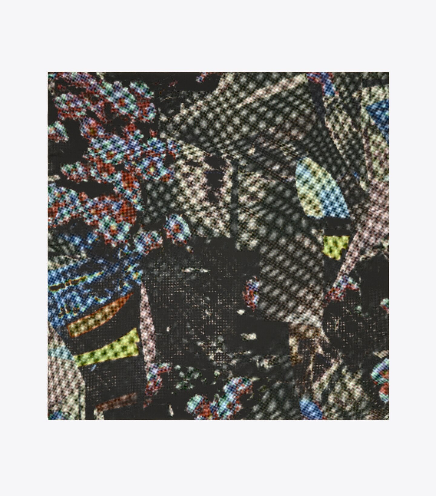Photo Collage Oversized Silk Square
