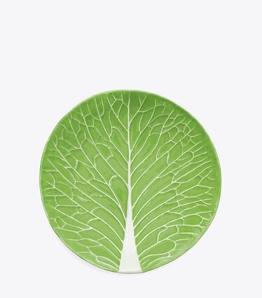 Tory Burch designer servizio da tavola Piatto da insalata Lettuce Ware, Set da quattro in Green front