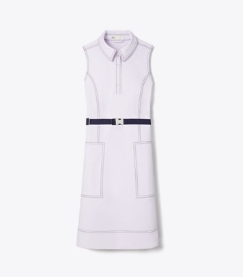 Tech Piqué Pick Stitch Golf Dress: Women's Designer Dresses