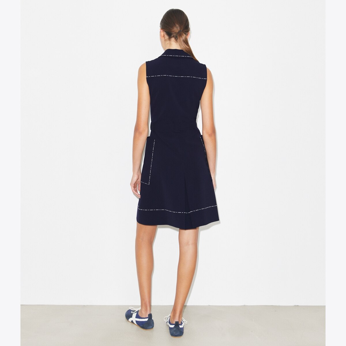 tory burch pleated golf dress Tory Sport Performance Pleated Golf Dress, Blue, Women's, XS