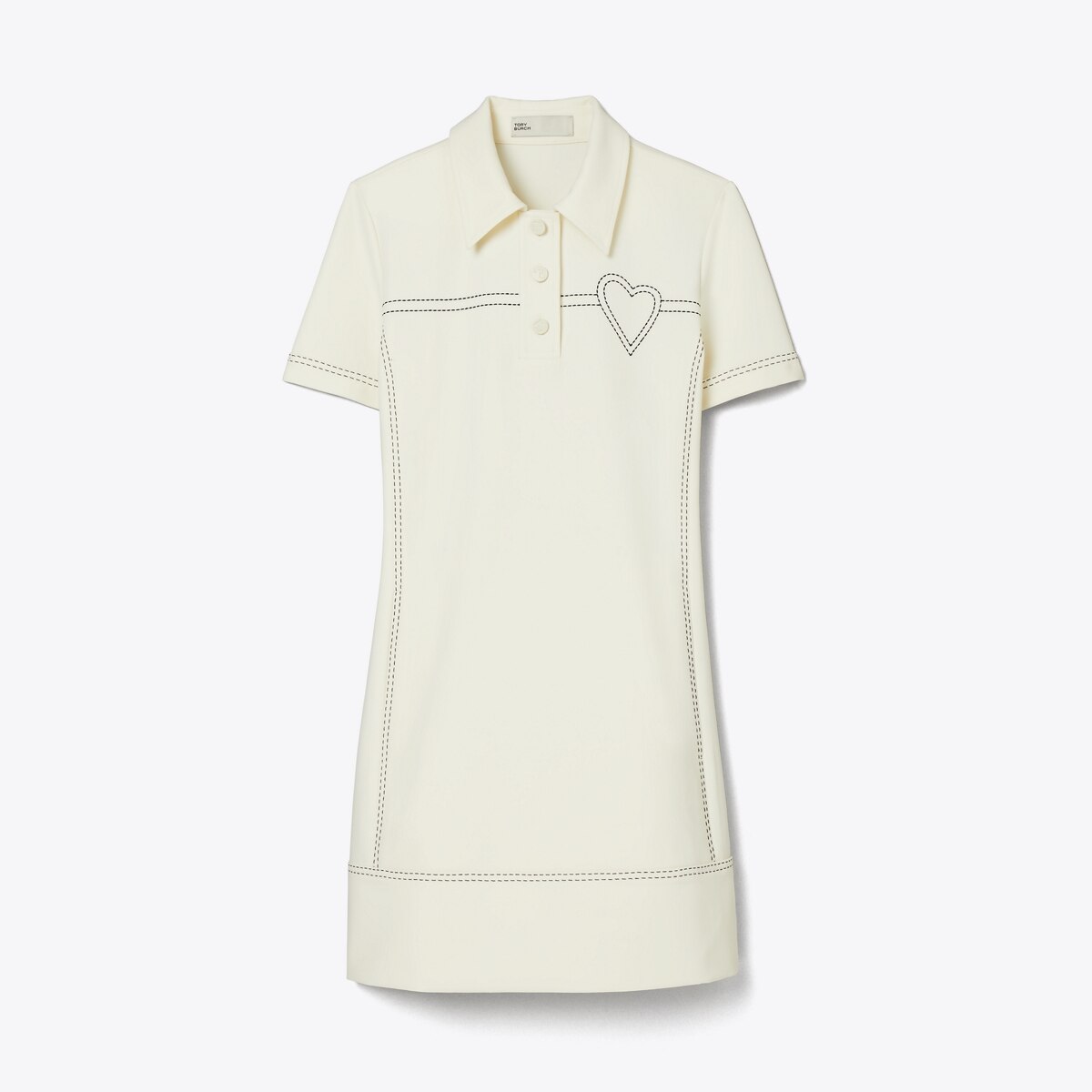 Pick Stitch Stretch Polo Dress: Women's Designer Dresses | Tory Burch