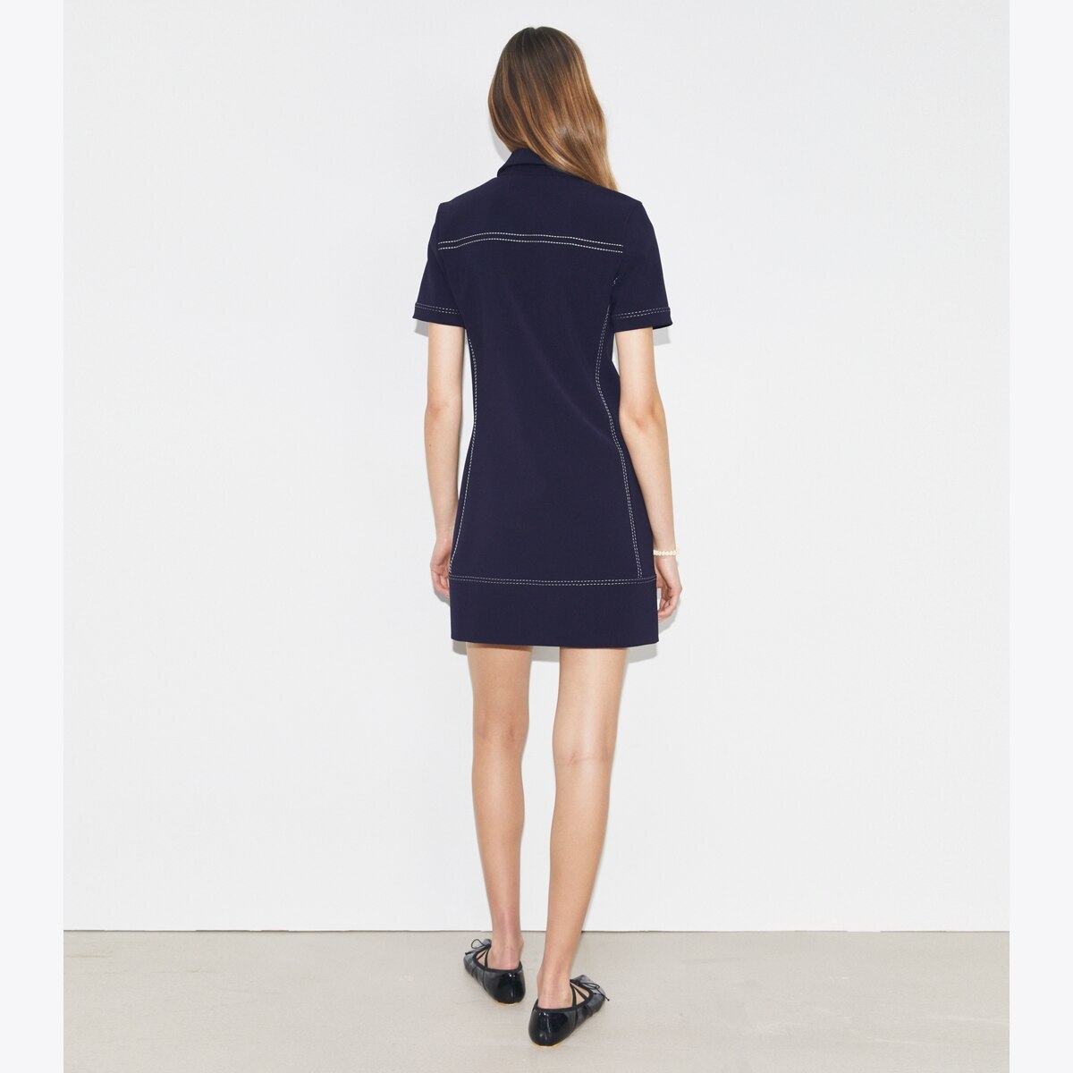 TORY BURCH ワンピース 服 Belted polo dress1040342 Belted polo dress in blue - Tory Burch | Mytheresa