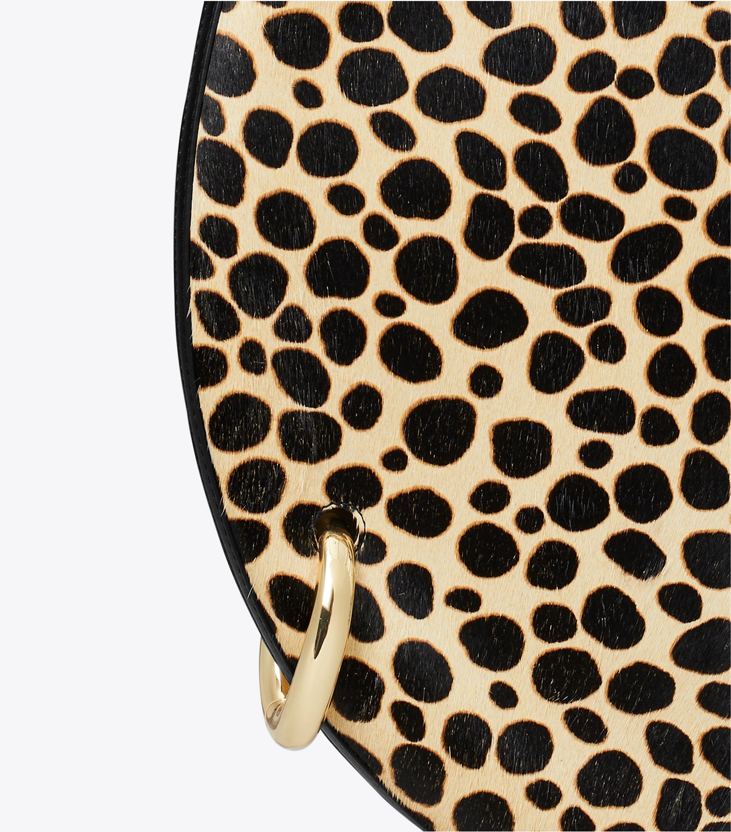 Pierced Calf Hair Handbag