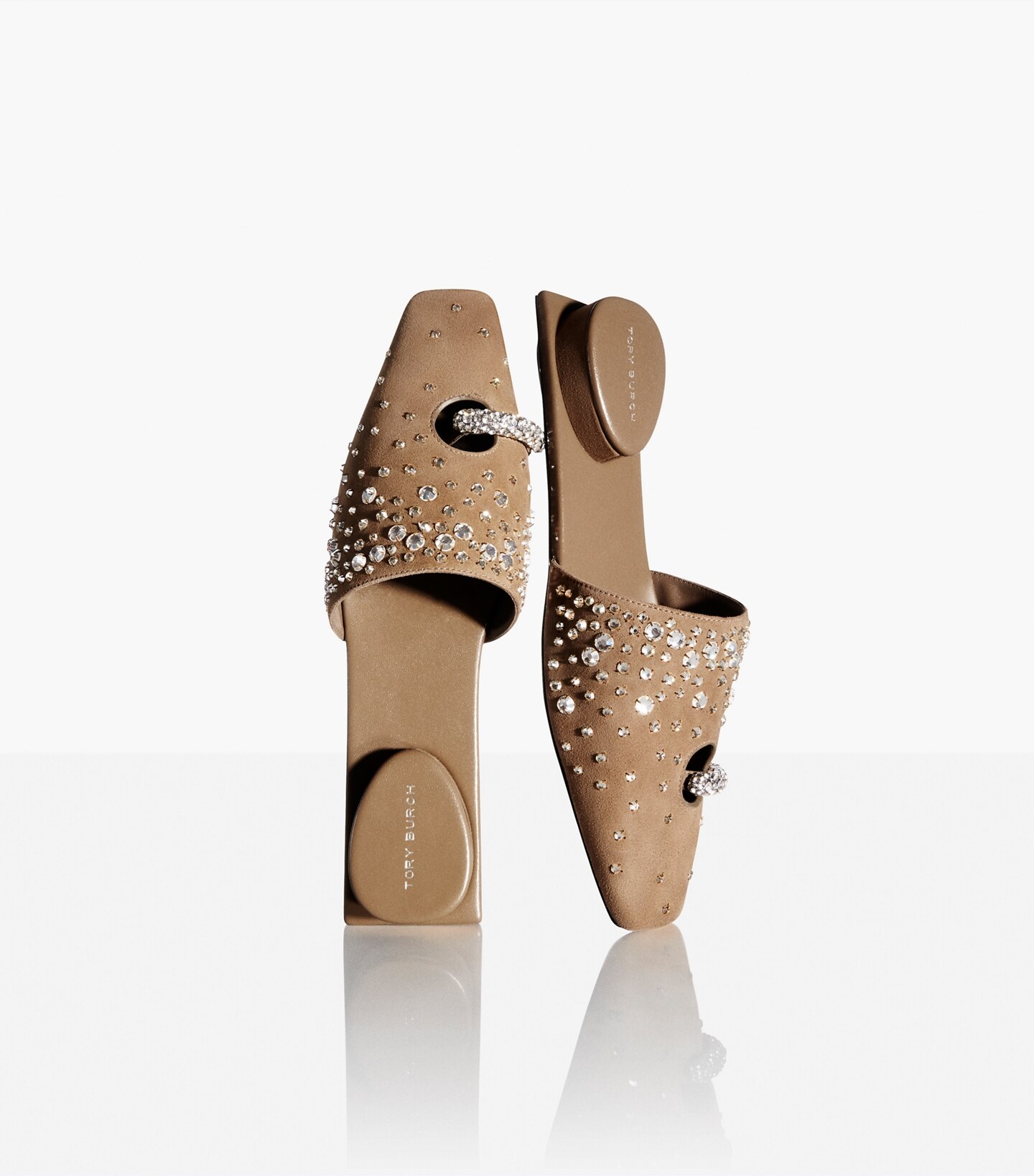 Pierced Crystal Mule