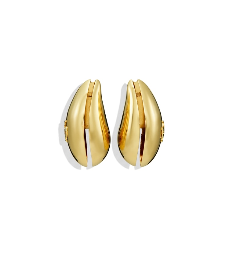 Tory Burch designer earrings Pierced Earrings in Light Brass additional