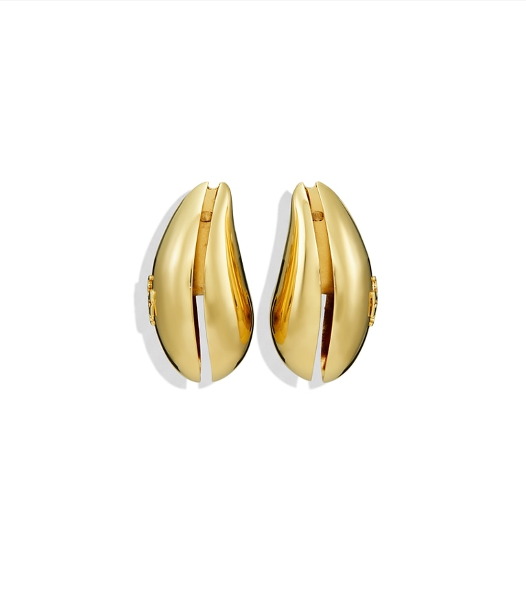 Tory Burch designer earrings Pierced Earrings in Light Brass additional