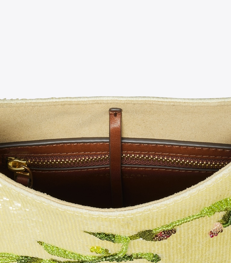 Tory Burch designer shoulder bags Pierced Embellished Small Bag in Multi angle