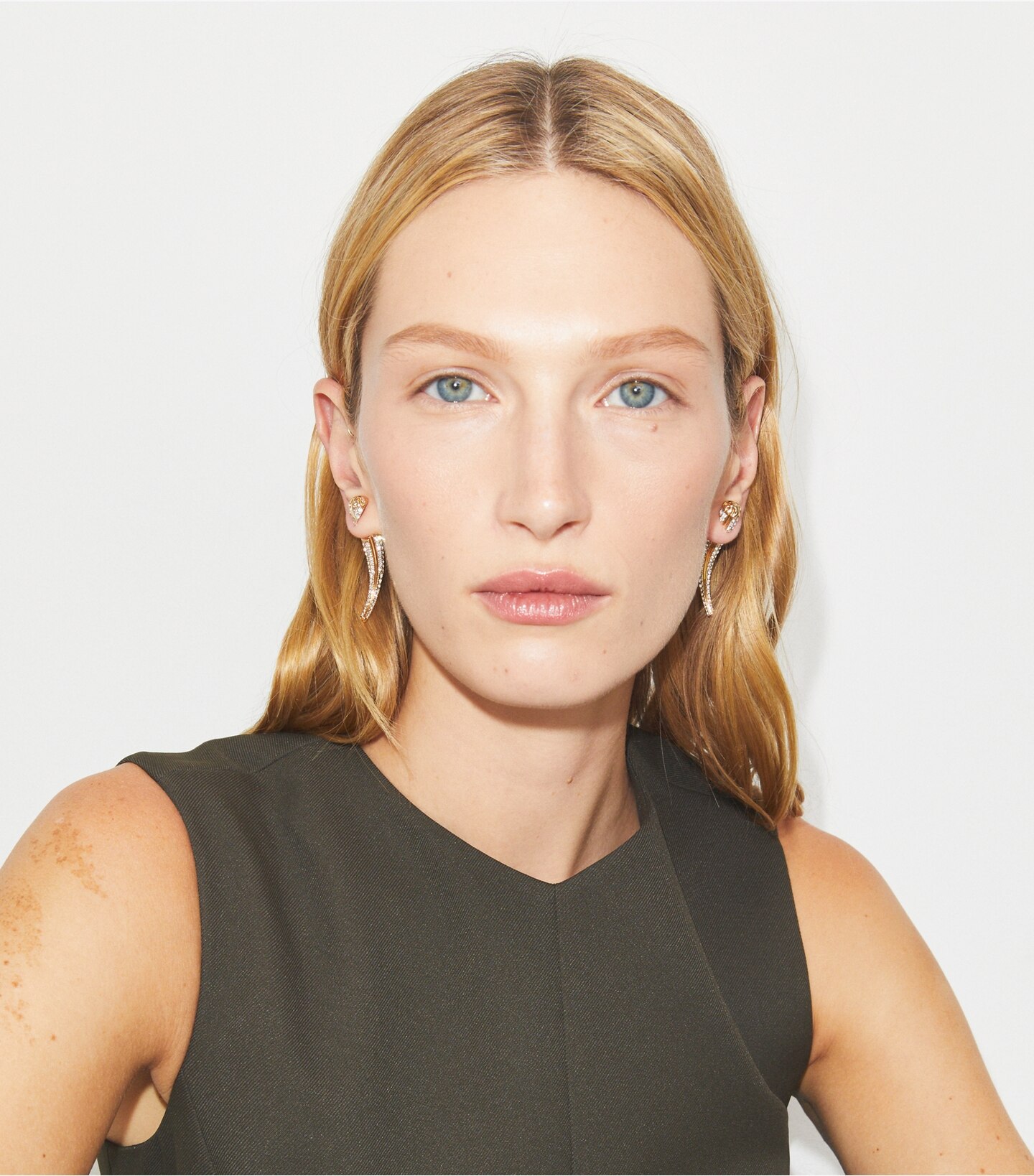 Pierced Front-Back Earrings