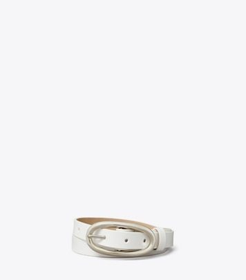 Tory Burch White Patent Leather Belt sz S Gigi Belt: Women main image 3