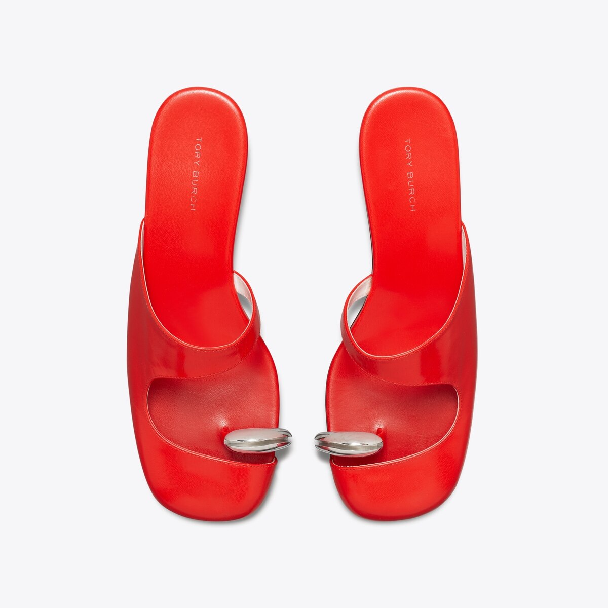 【関税込み】Tory Burch レッド Pierced サンダル Pierced Multi-Strap Heeled Sandal: Women's Designer Sandals