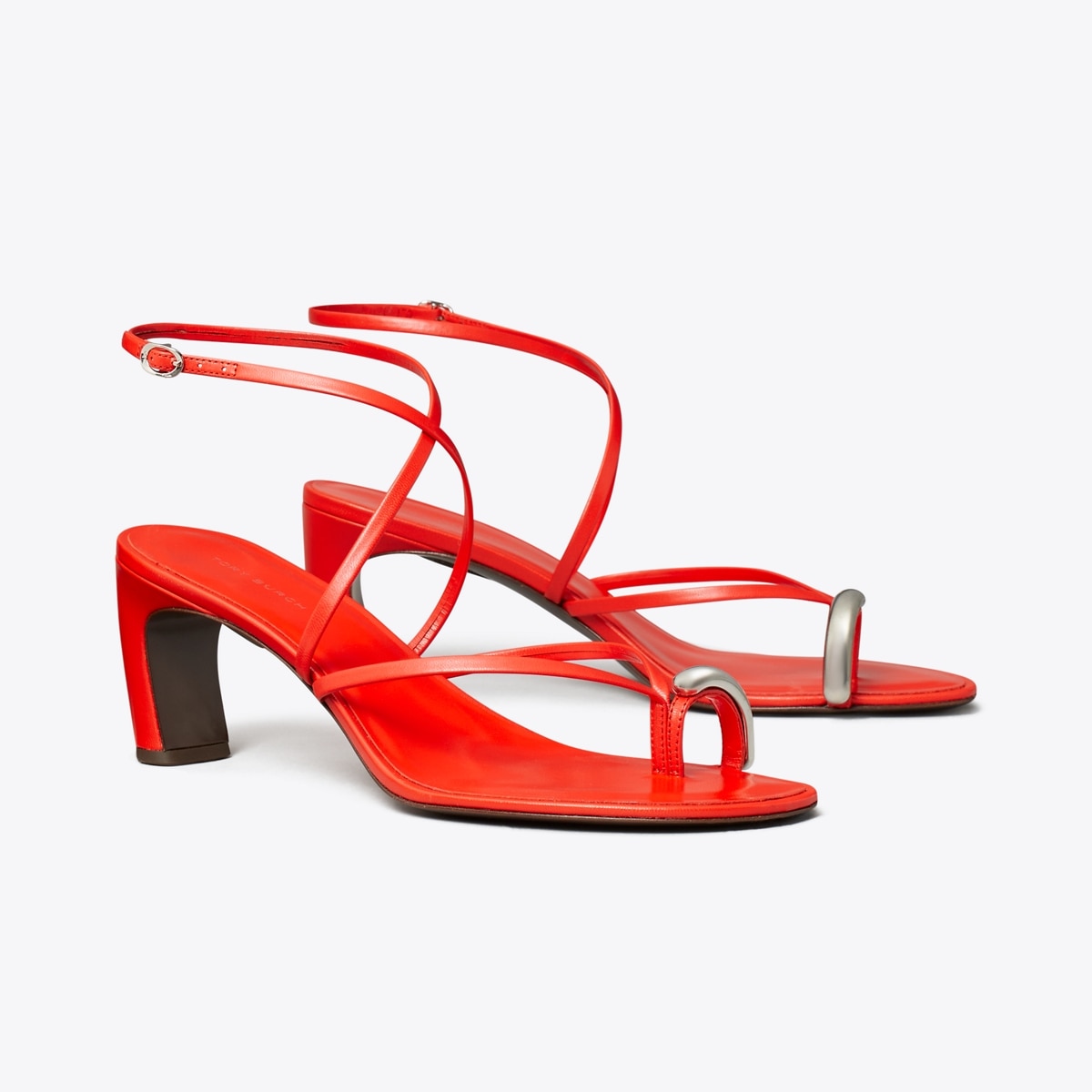 送料&関税込み★Tory Burch★CRYSTAL STRAPPY HEELED SANDAL Crystal Strappy Heeled Sandal, Bearberry / Atlas / Black