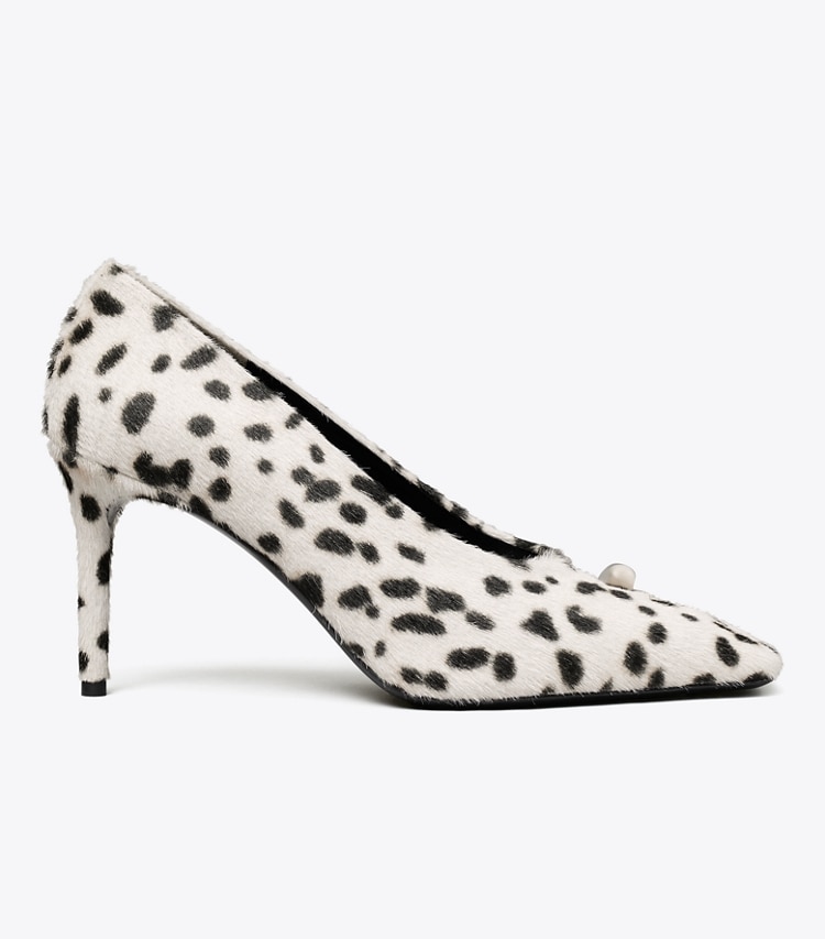 Tory Burch designer heels Pierced Pump in Black / White side