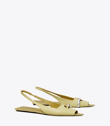 Logo Flat Slingback Sandal: Women's Designer Sandals | Tory Burch