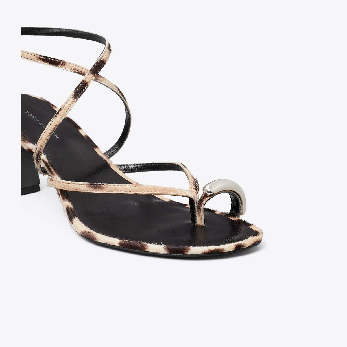 Pierced Strappy Heel Sandal 65mm: Women's Designer Sandals | Tory