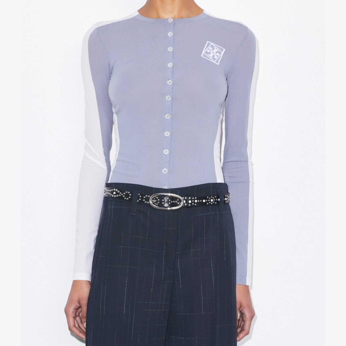 Tory Burch Rare Logo Studded Belt Amazon.com: Tory Burch 88322 Black And Classic Tan Women main image 4