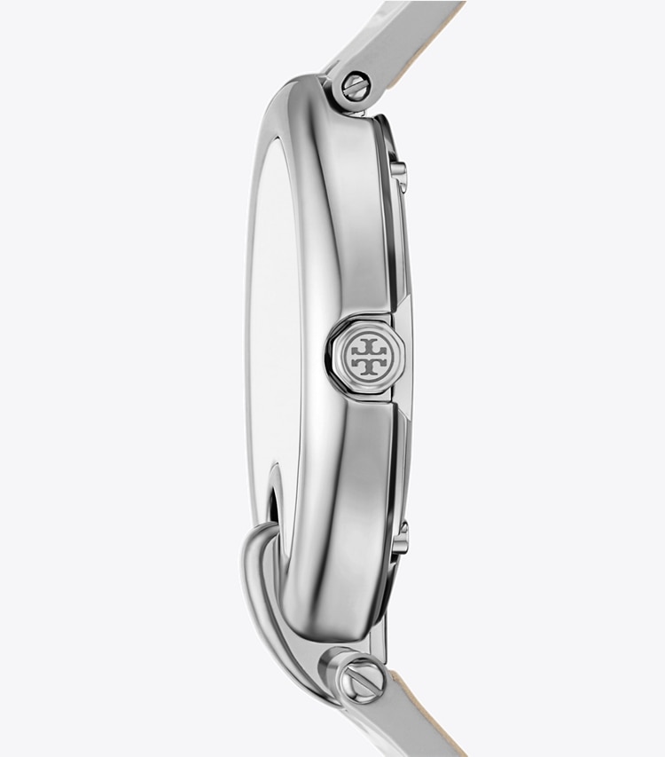 Tory Burch designer strap watches Pierced Watch in SILVER/METALLIC side