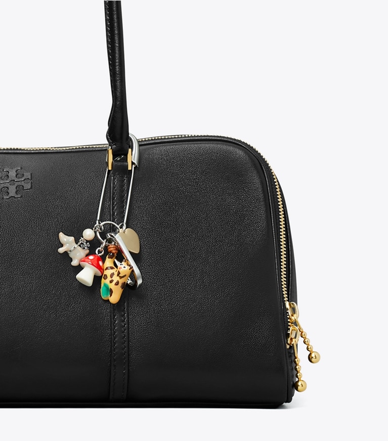 Tory Burch designer バッグチャーム＆キーリング ピギー バッグチャーム in Multi front