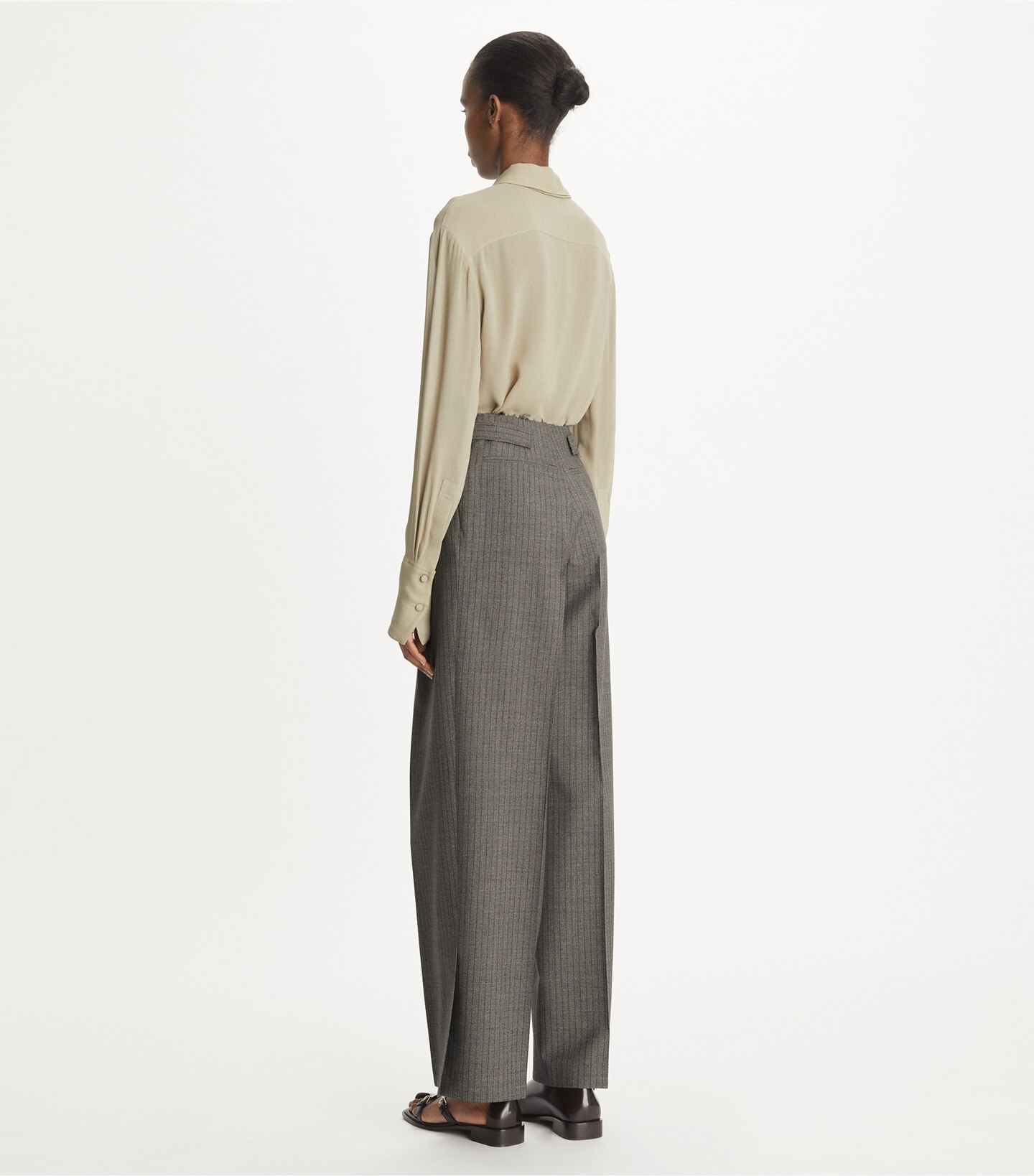 Pinstripe Wool Pant