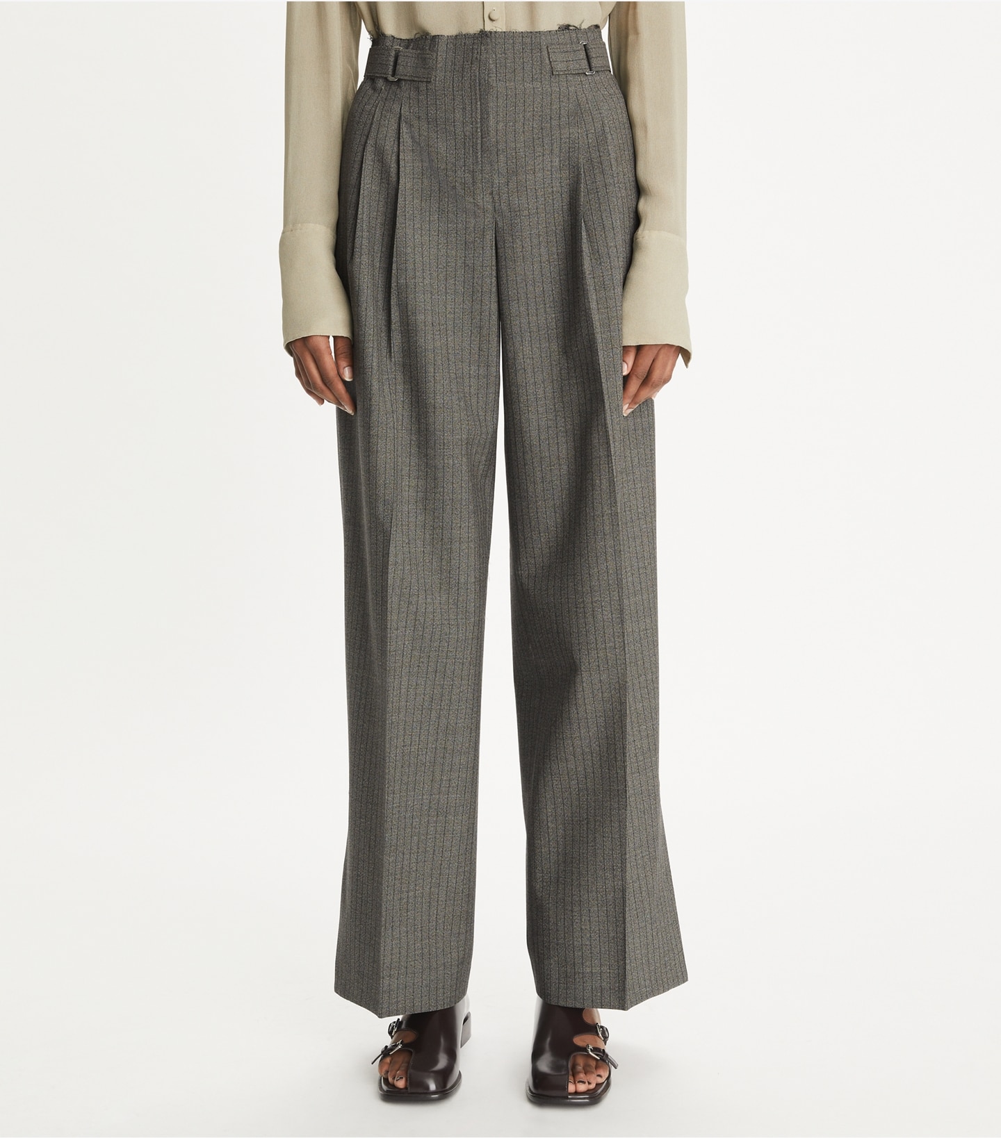 Pinstripe Wool Pant