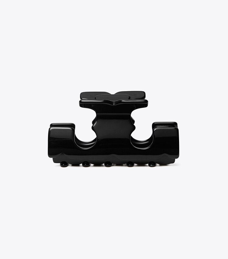 Tory Burch diseñador horquillas Pinza para el cabello Icon en Black frente