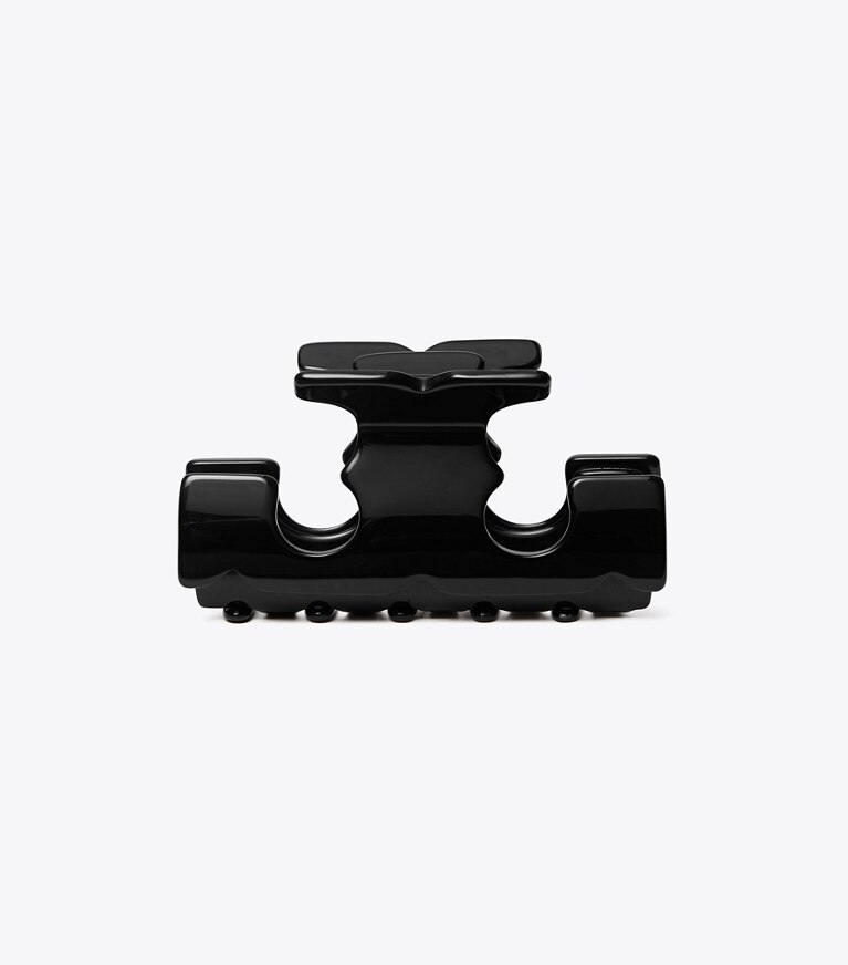 Tory Burch diseñador horquillas Pinza para el cabello Icon en Black frente