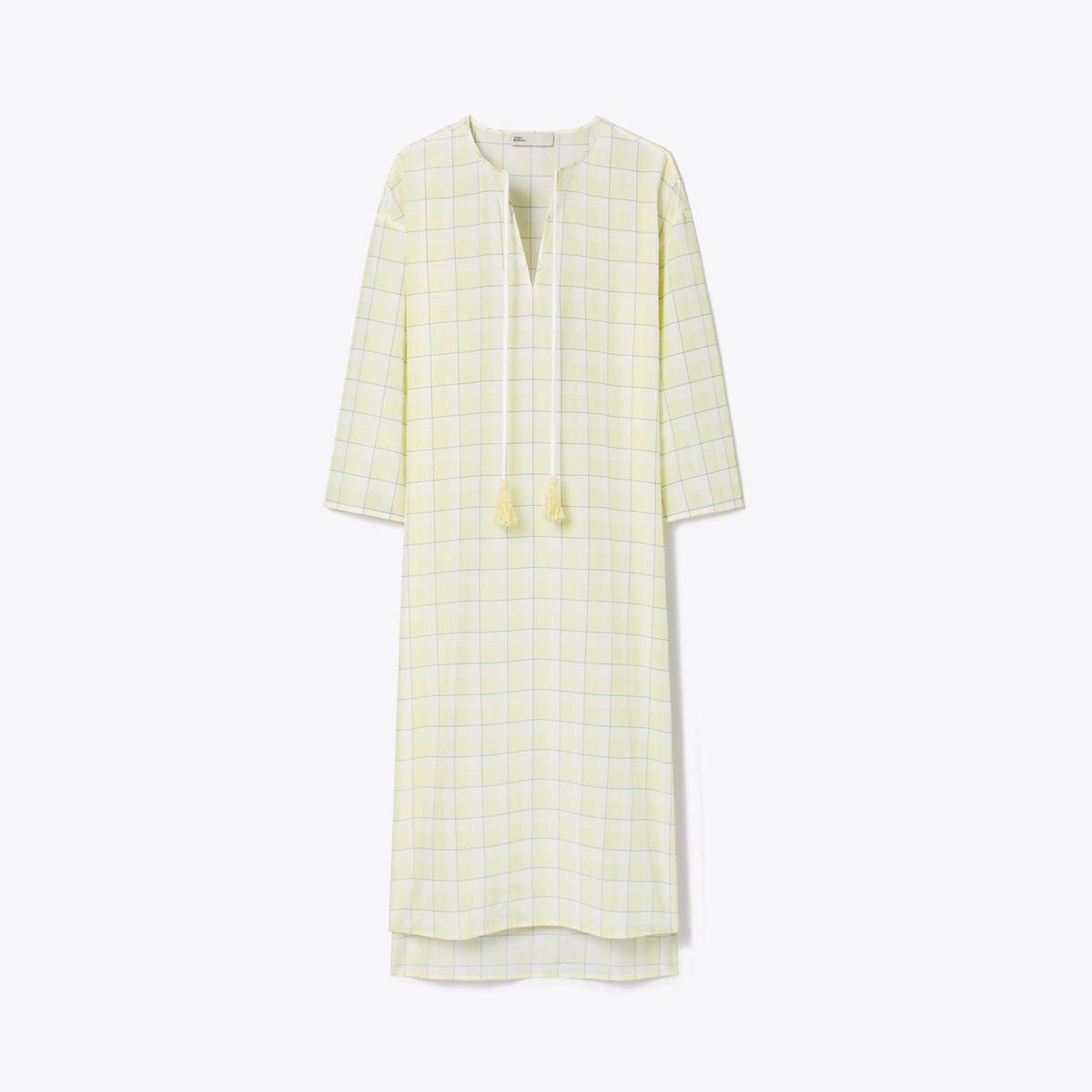 Plaid Cotton Caftan: Women's Designer Coverups | Tory Burch