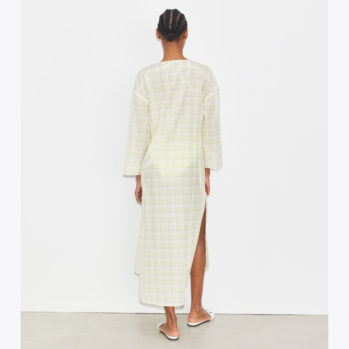 Plaid Cotton Caftan: Women's Designer Coverups | Tory Burch