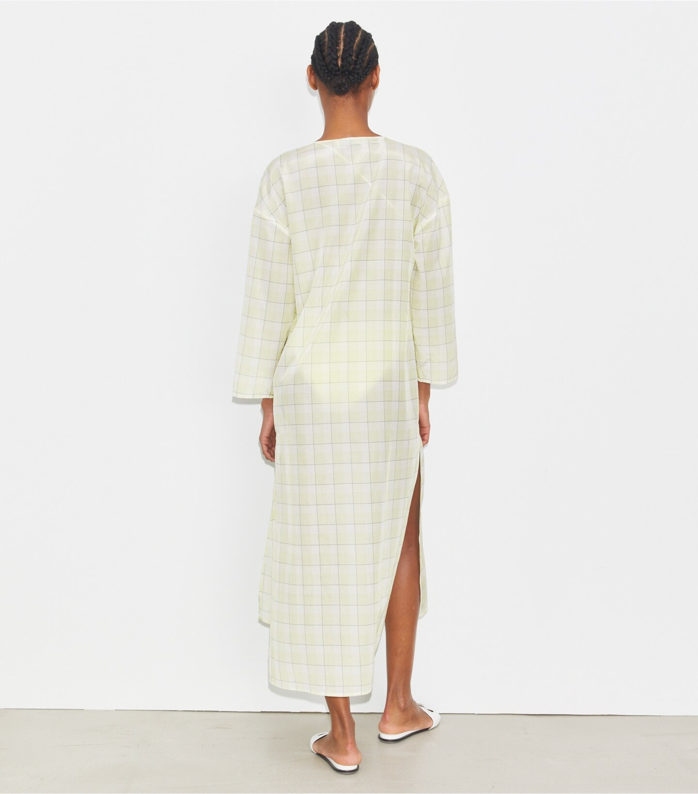 Plaid Cotton Caftan