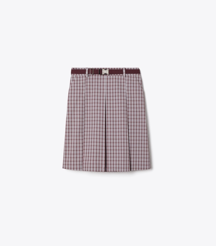 Plaid Golf Skirt by Tory Burch