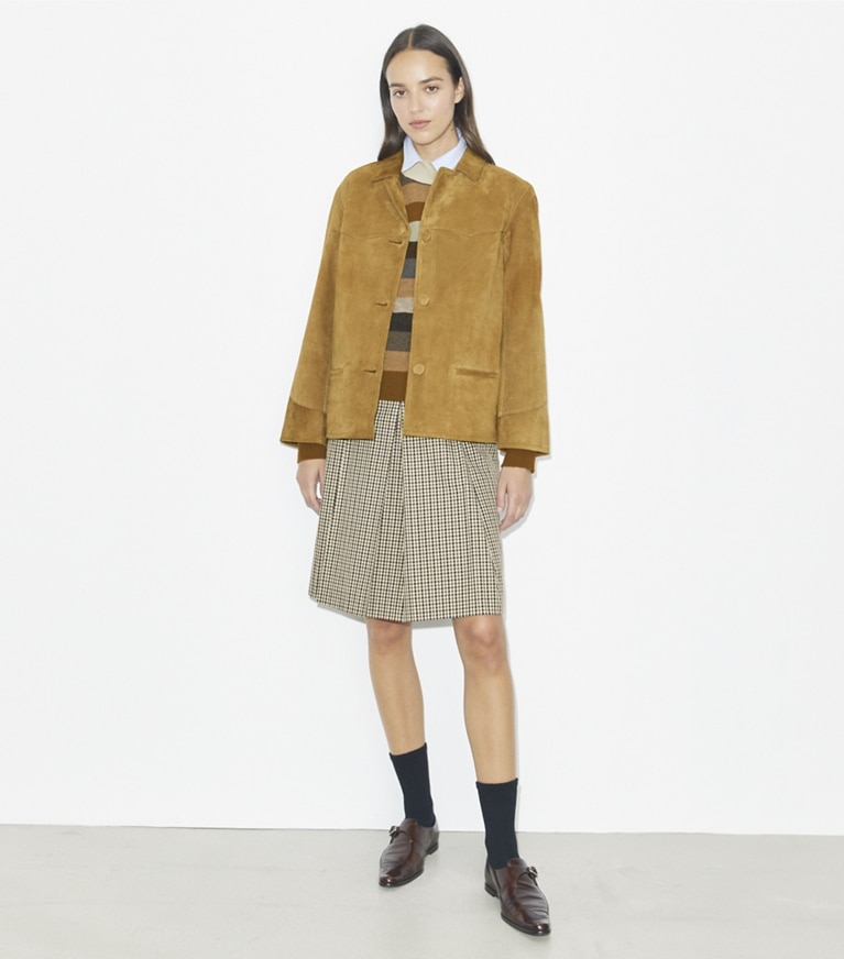 Tory Burch designer ボトムス プレイド ゴルフ スカート in Multi Ivy Plaid front