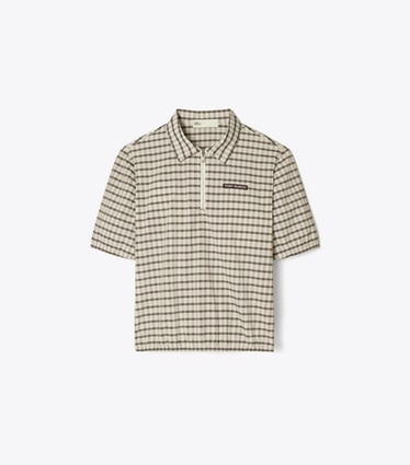 トリーバーチスコート ホワイト 緑 青　M　テニス・ゴルフ Tory Burch - トリーバーチスコート ホワイト 緑 青 M テニス