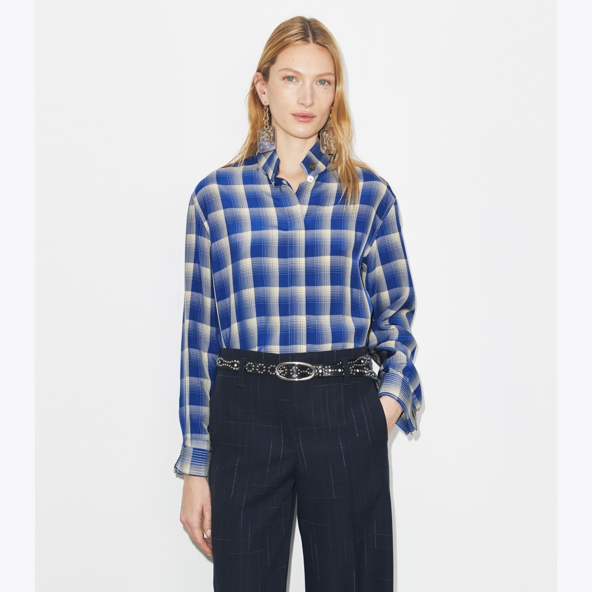 PLAID VISCOSE SHIRT - thumbnail 2