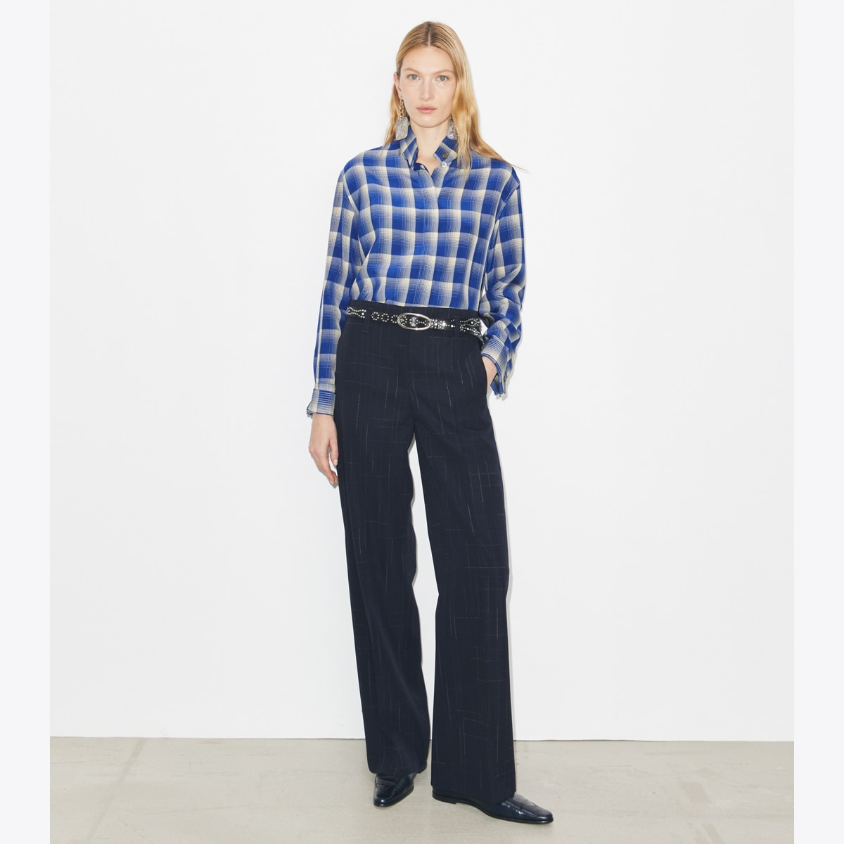 PLAID VISCOSE SHIRT - thumbnail 3