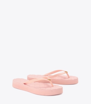 Tory Burch designer サンダル キルト ビーチサンダル in Pink Blossom/Pink Blossom/Pink Blossom angle