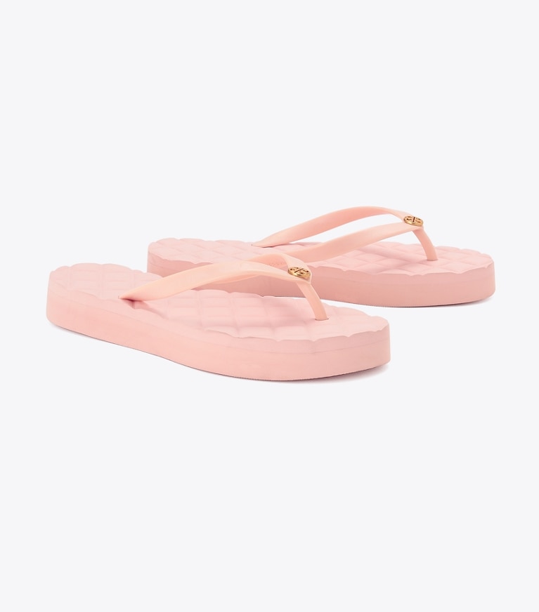 ピンク クロスストラップ ビーチサンダル キルト ビーチサンダル: レディース サンダル | Tory Burch JP