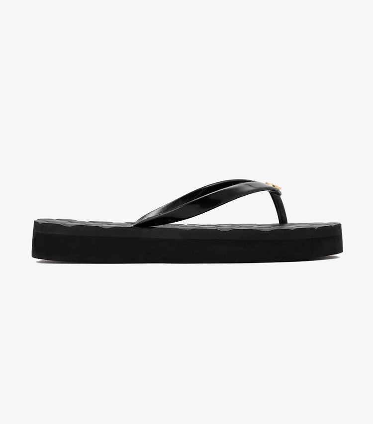 Tory Burch designer サンダル キルト ビーチサンダル in PERFECT BLACK / PERFECT BLACK side