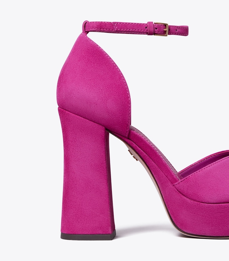 Tory Burch designer sandals Platform Sandal in FUCHSIA angle