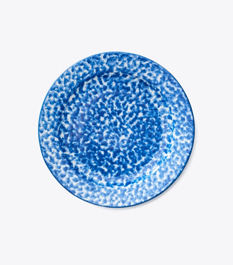 Tory Burch diseñador artículos de mesa & cristalería Plato para canapés de loza esponjada, set de 6 en SPONGE PRINT frente