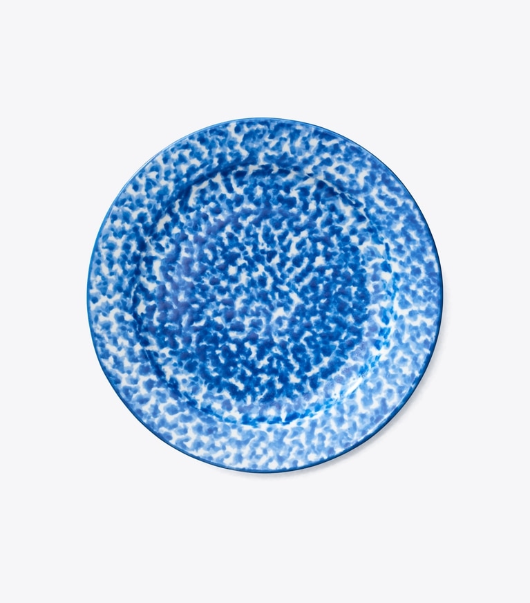 Tory Burch diseñador artículos de mesa & cristalería Plato para canapés de loza esponjada, set de 6 en SPONGE PRINT frente