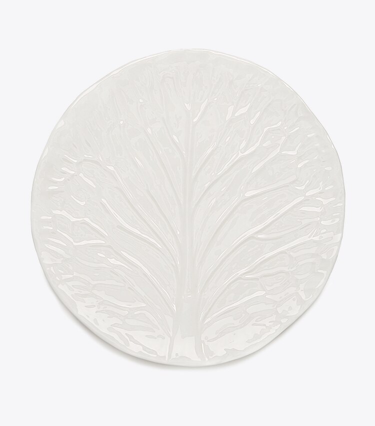 Tory Burch diseñador artículos de mesa & cristalería Platos de cena de vajilla con borde ondulado, set de 2 en White frente