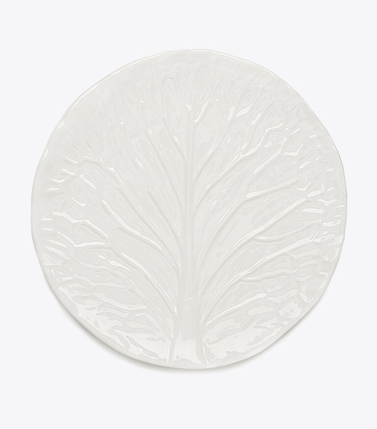 Tory Burch diseñador artículos de mesa & cristalería Platos de cena de vajilla con borde ondulado, set de 2 en White frente
