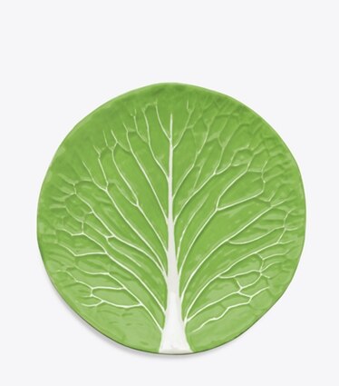 Tory Burch diseñador artículos de mesa & cristalería Platos de cena de vajilla con borde ondulado, set de 2 en Green frente